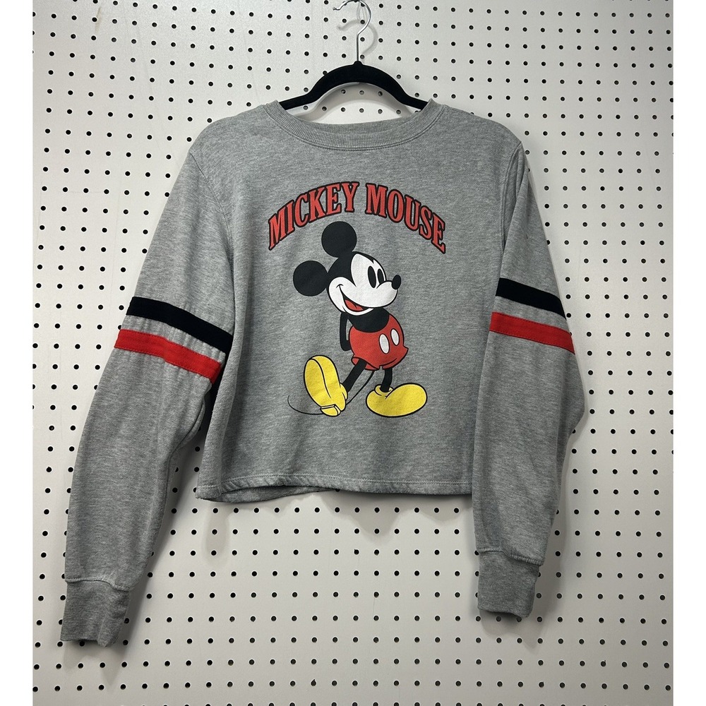 Disney Gray Mickey Mouse Crewneck Medium